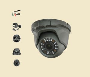 Cámara de seguridad negra